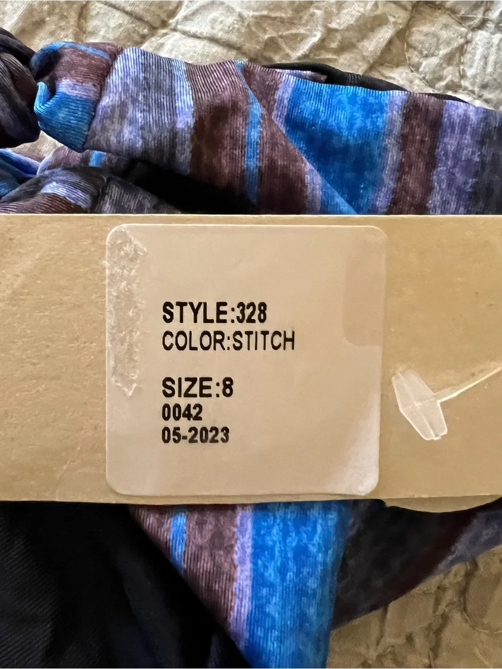 Submarine Knot Me Bikini Girls 8 Stitch Abstract Stripe Two Piece Swim Set